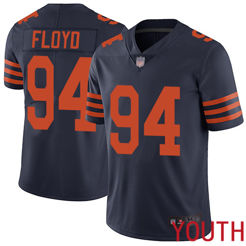 Chicago Bears Limited Navy Blue Youth Leonard Floyd Jersey NFL Football 94 Rush Vapor Untouchable